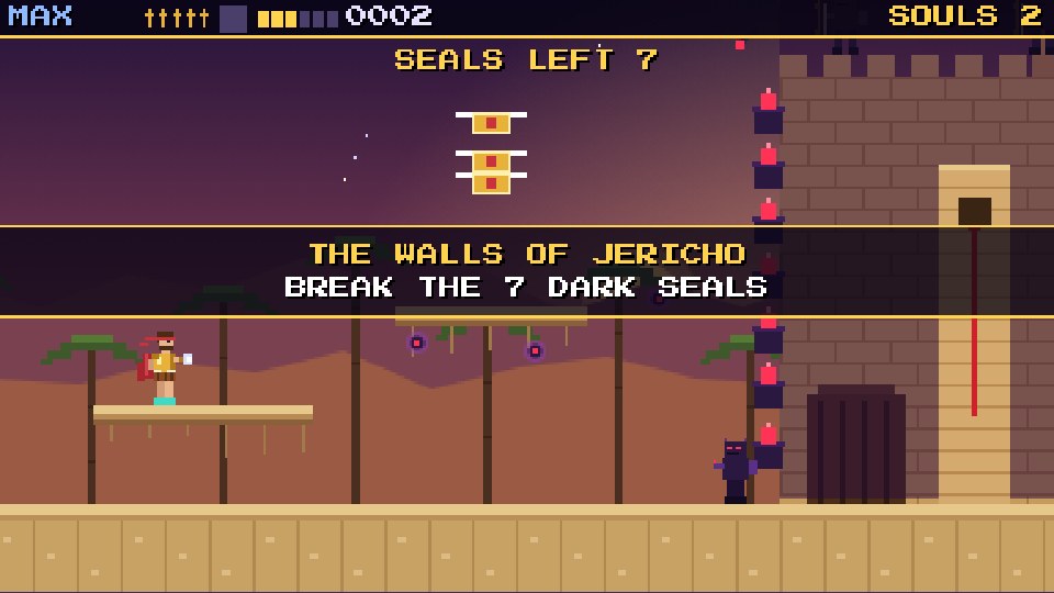 The Walls of Jericho boss with seven dark seals