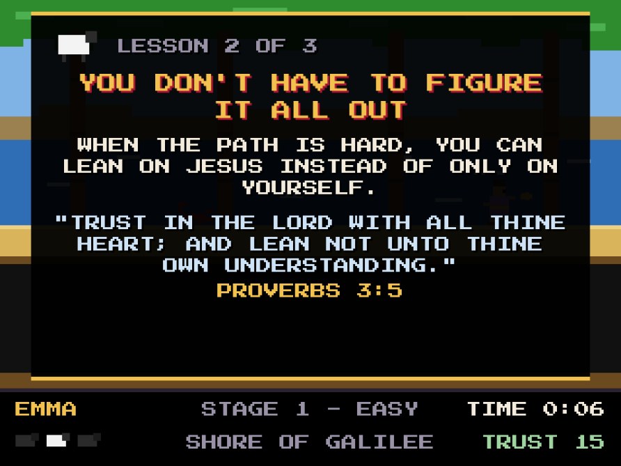 A Follow Me lesson card teaching Proverbs 3:5